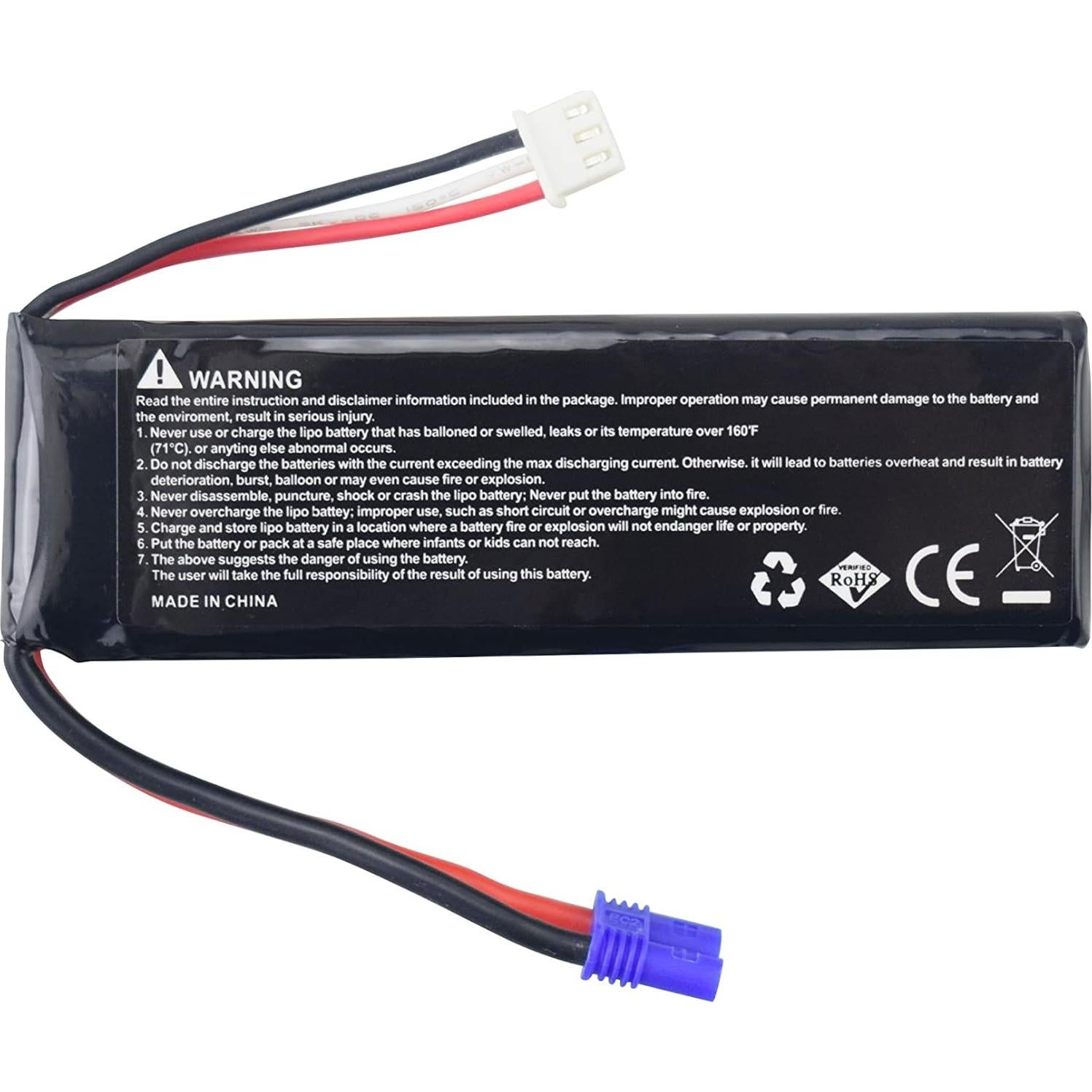 Batería Lipo 2PCS 7.4V 2700mAh 10C para Hubsan H501S