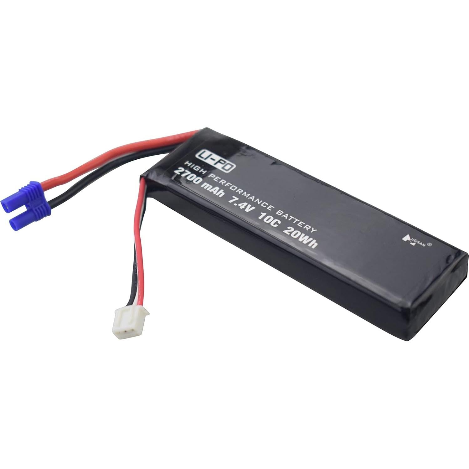 Batería Lipo 2PCS 7.4V 2700mAh 10C para Hubsan H501S