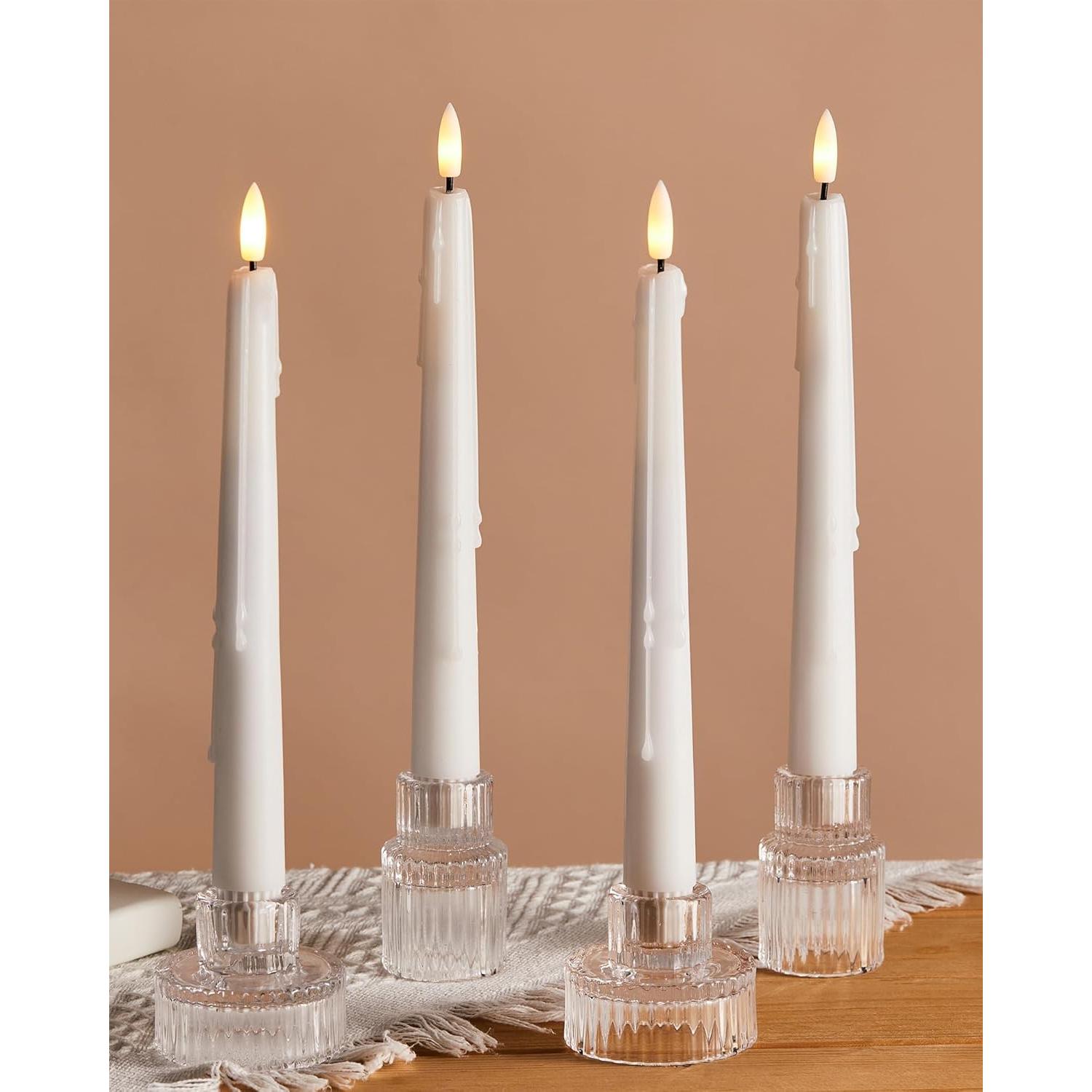 Velas LED Sin Llama Stmarry 24.5 cm con Control Remoto - 3 Paquete