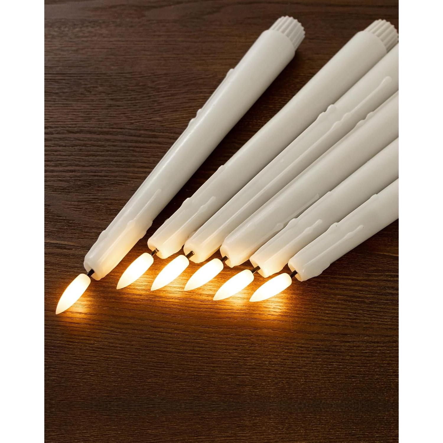 Velas LED Sin Llama Stmarry 24.5 cm con Control Remoto - 3 Paquete