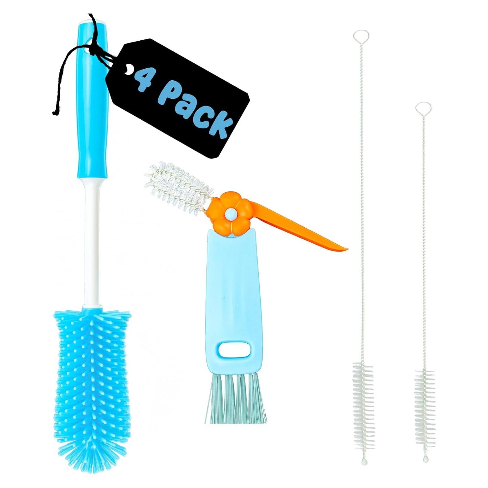 Kit de Limpieza de Botellas Gmleey 4 Piezas Silicona 30 cm