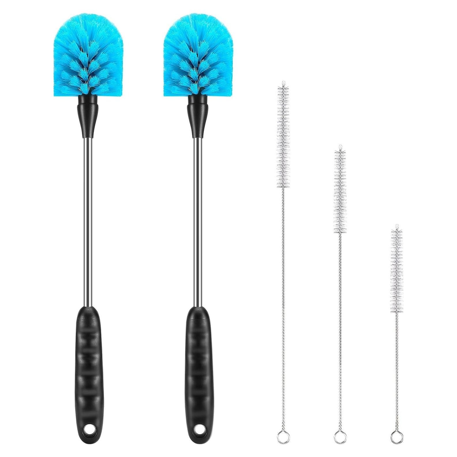 Juego de 5 cepillos de limpieza AnDock para botellas y pajitas