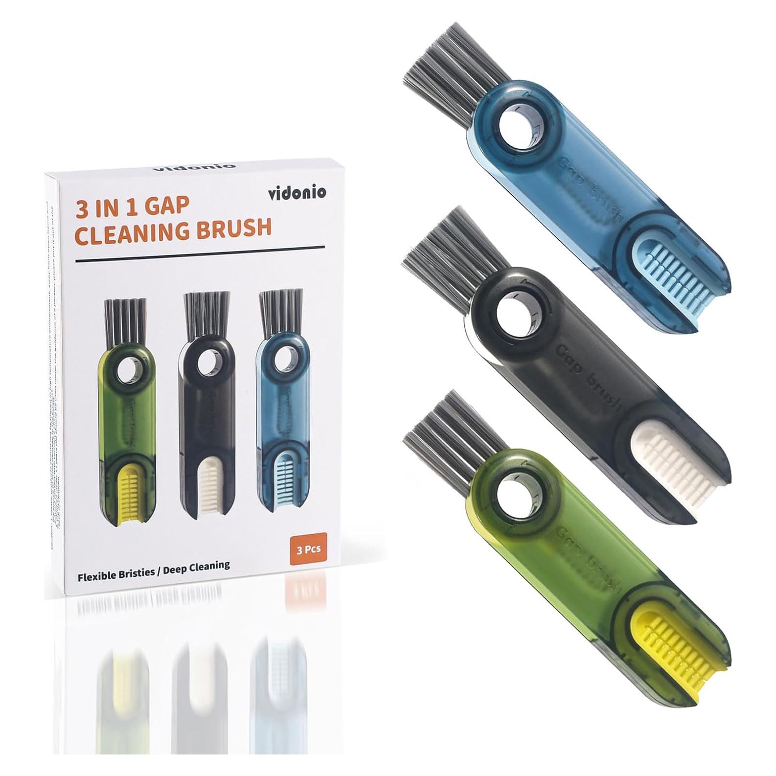 Juego de Cepillos de Limpieza 3 en 1 Vidonio Multicolor