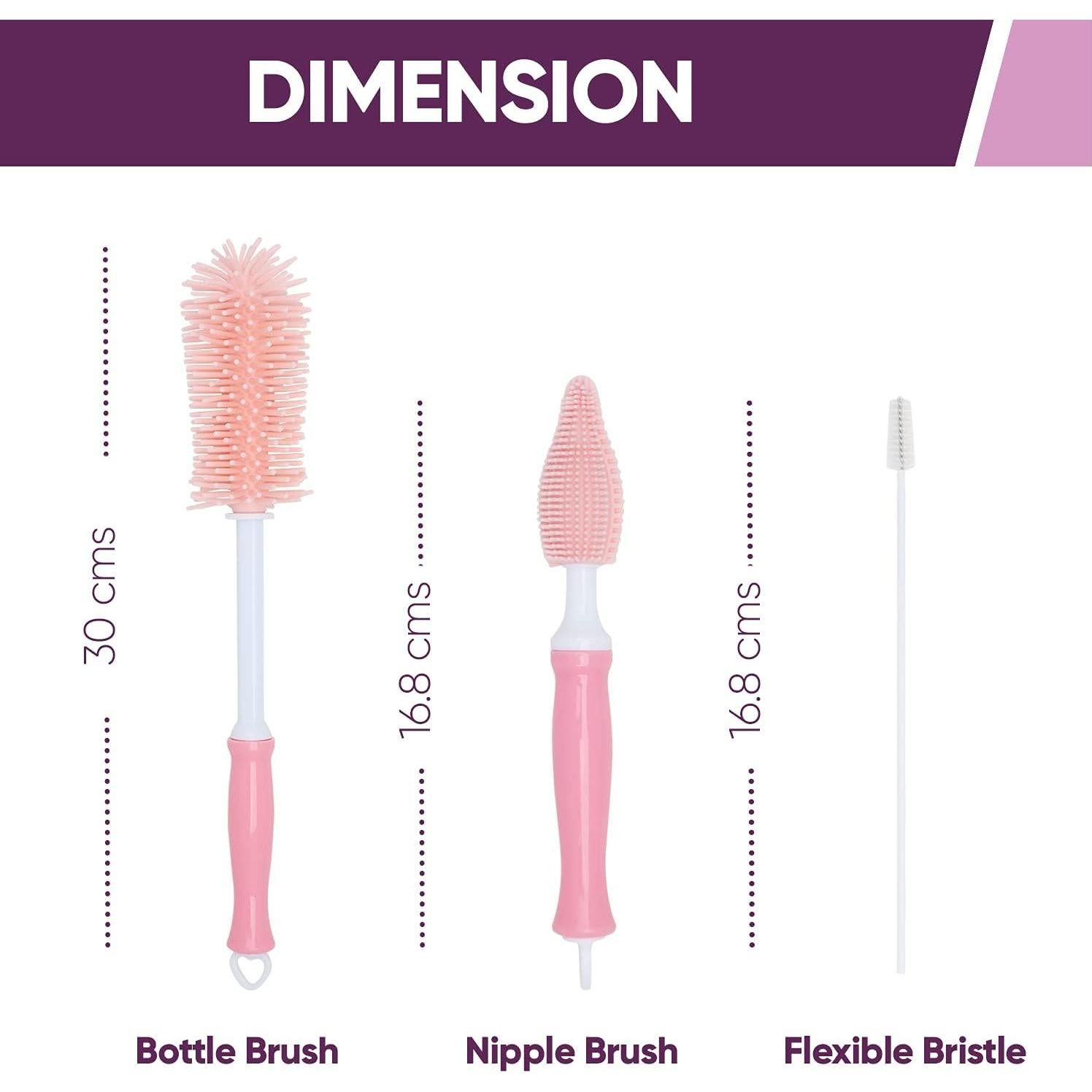 Set de Botellas de Bebé Rosa CleanHike + 30 Tabletas Limpiadoras