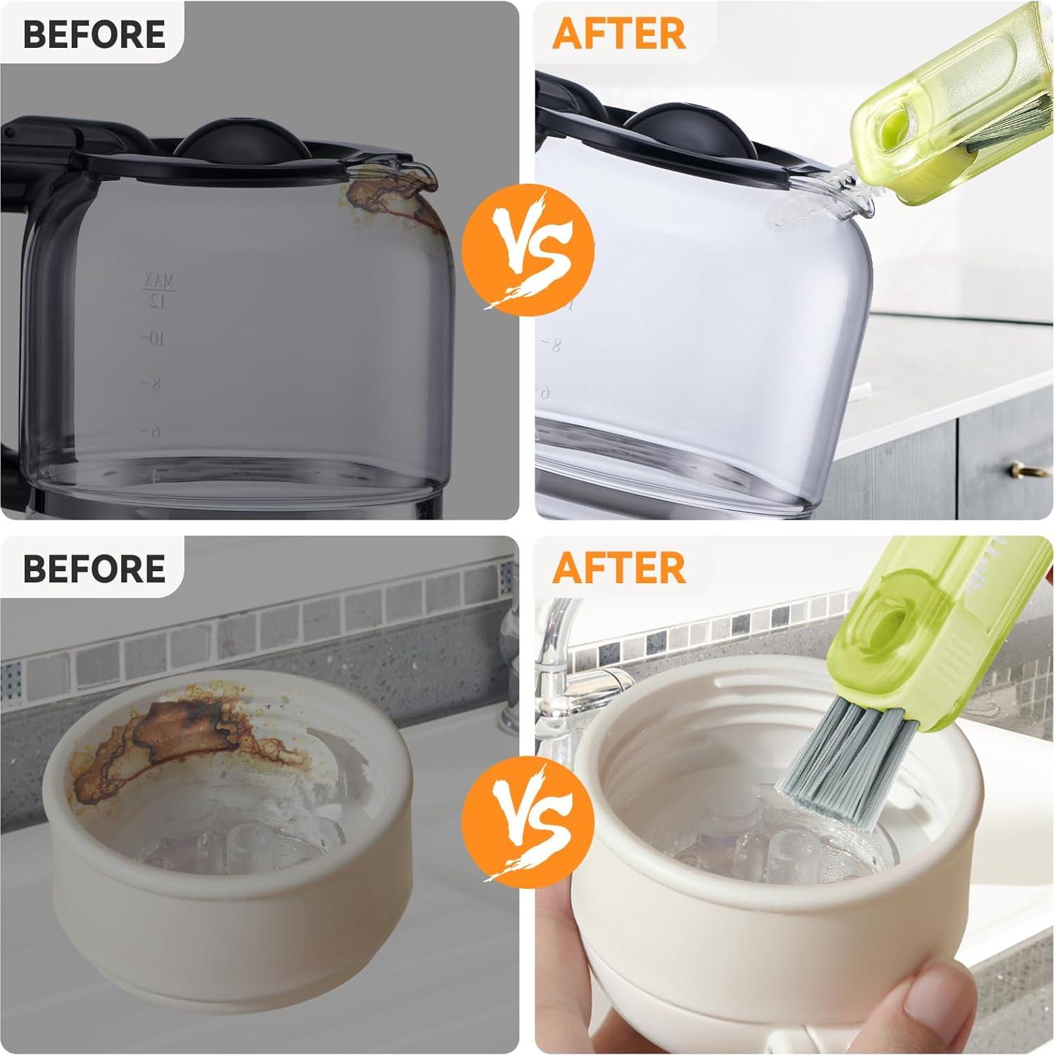 Juego de Cepillos de Limpieza 3 en 1 Nodirz - Multicolor