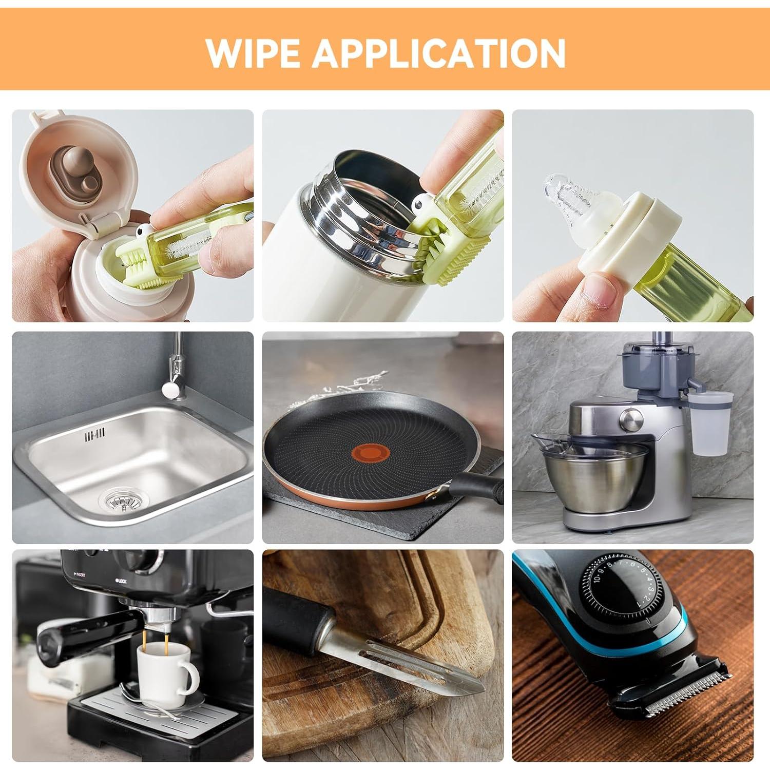 Juego de Cepillos de Limpieza 3 en 1 Nodirz - Multicolor