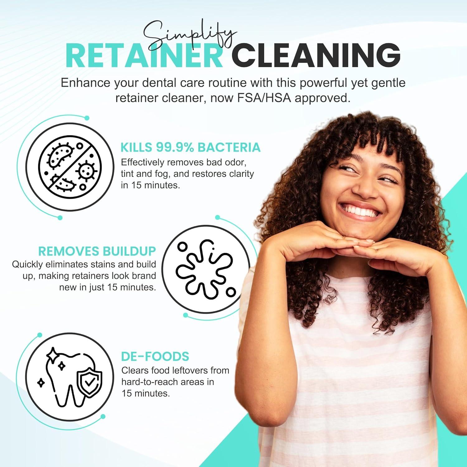 Tabletas Limpiadoras NuraClean para Retenedores y Dentaduras - 120 Unidades