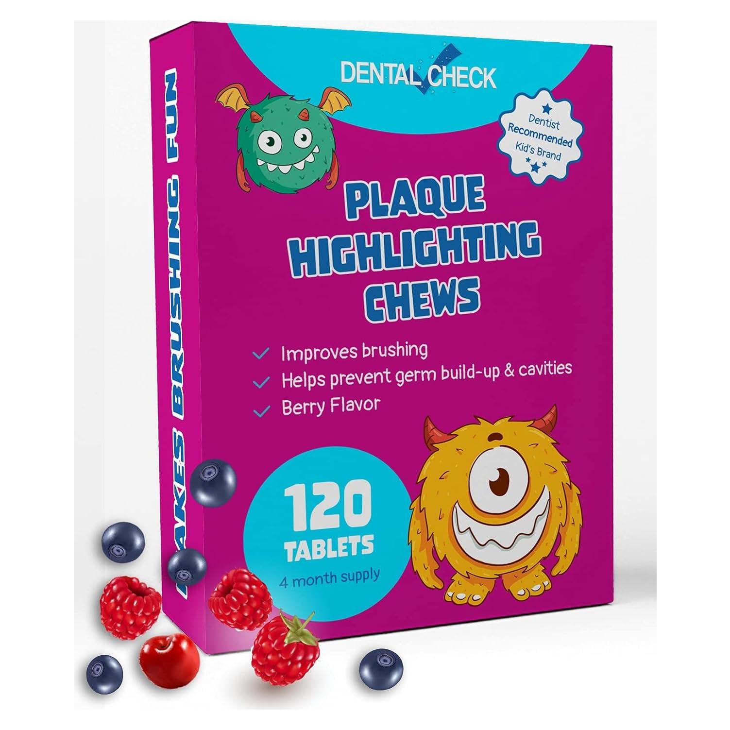 Tabletas Reveladoras de Placa Lingito - 120 Paquetes para Cuidado Oral