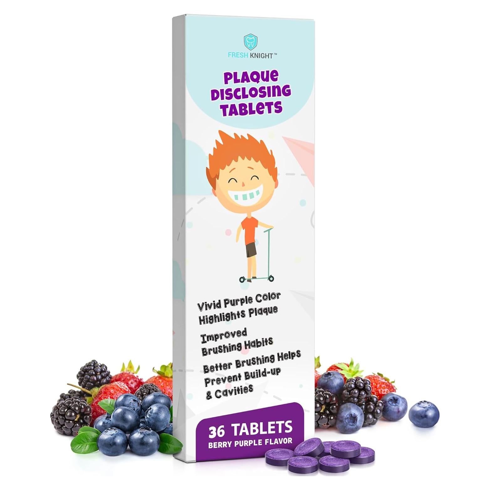 Tabletas Disclosing Dentales Fresh Knight - 28.35g (1 Paquete)