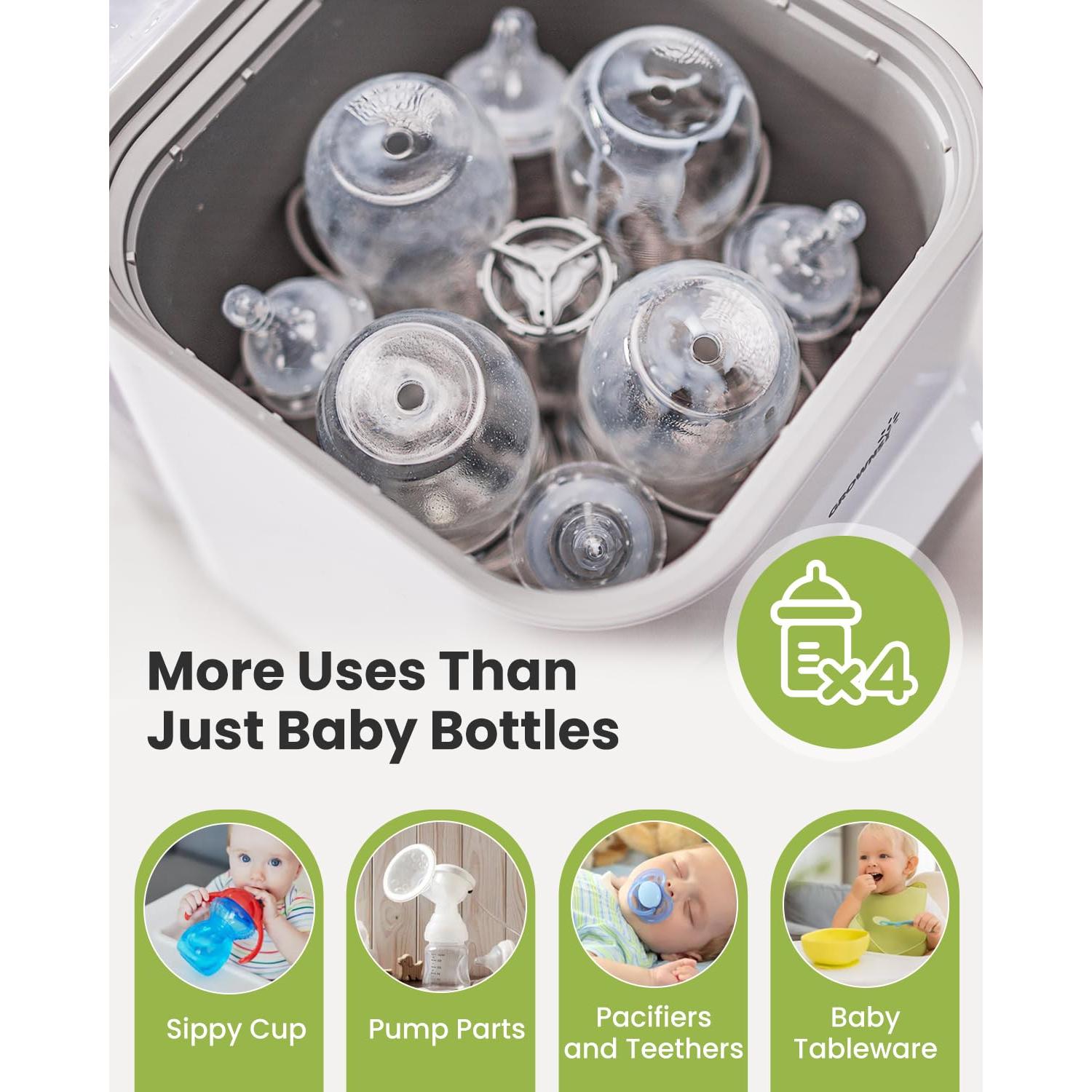 Lavadora de Botellas Grownsy Pro | Esterilizador y Secador 4 en 1