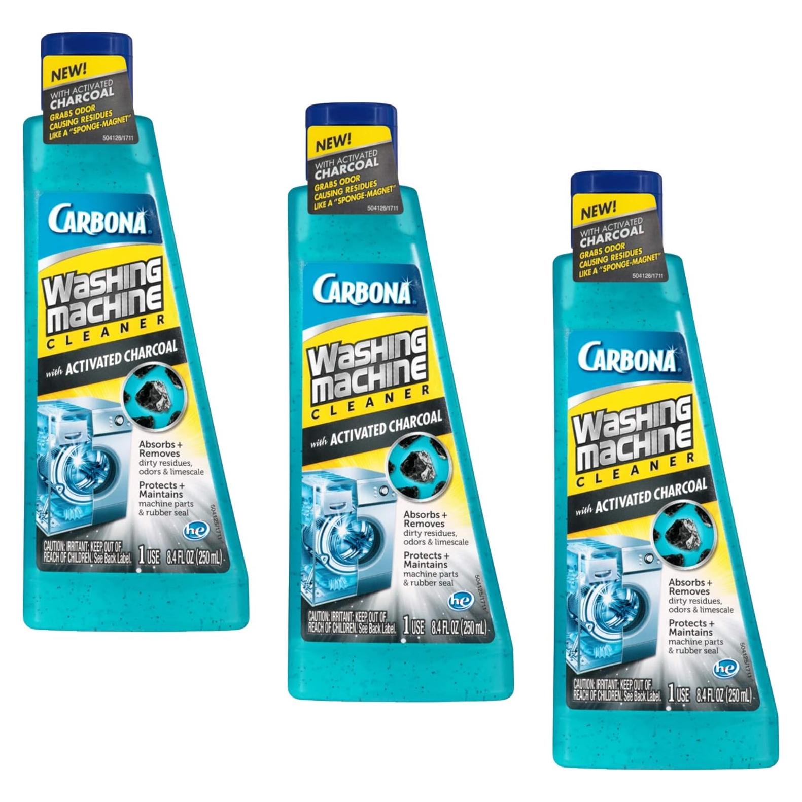 Limpiador de Lavadora Carbona con Carbón Activado 248 ml - Paquete de 3