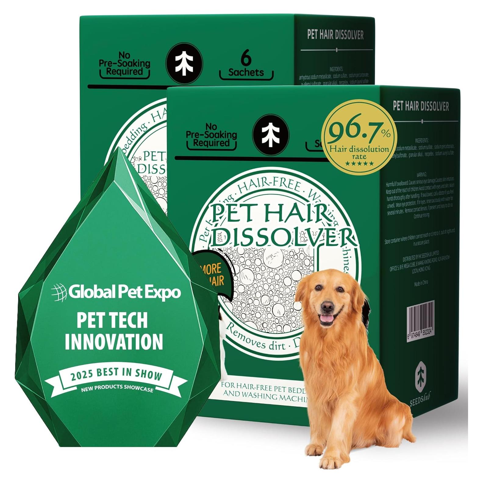 Disolvente de Pelo de Mascota Seedshub - 12 Bolsitas, 5-en-1