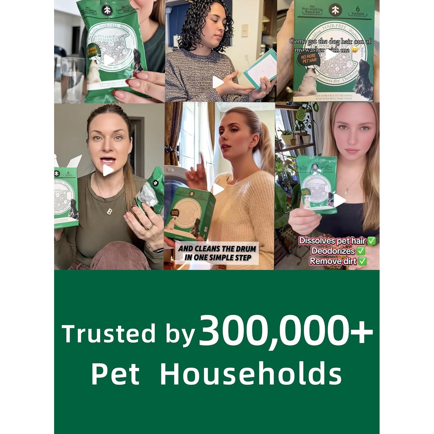 Disolvente de Pelo de Mascota Seedshub - 12 Bolsitas, 5-en-1