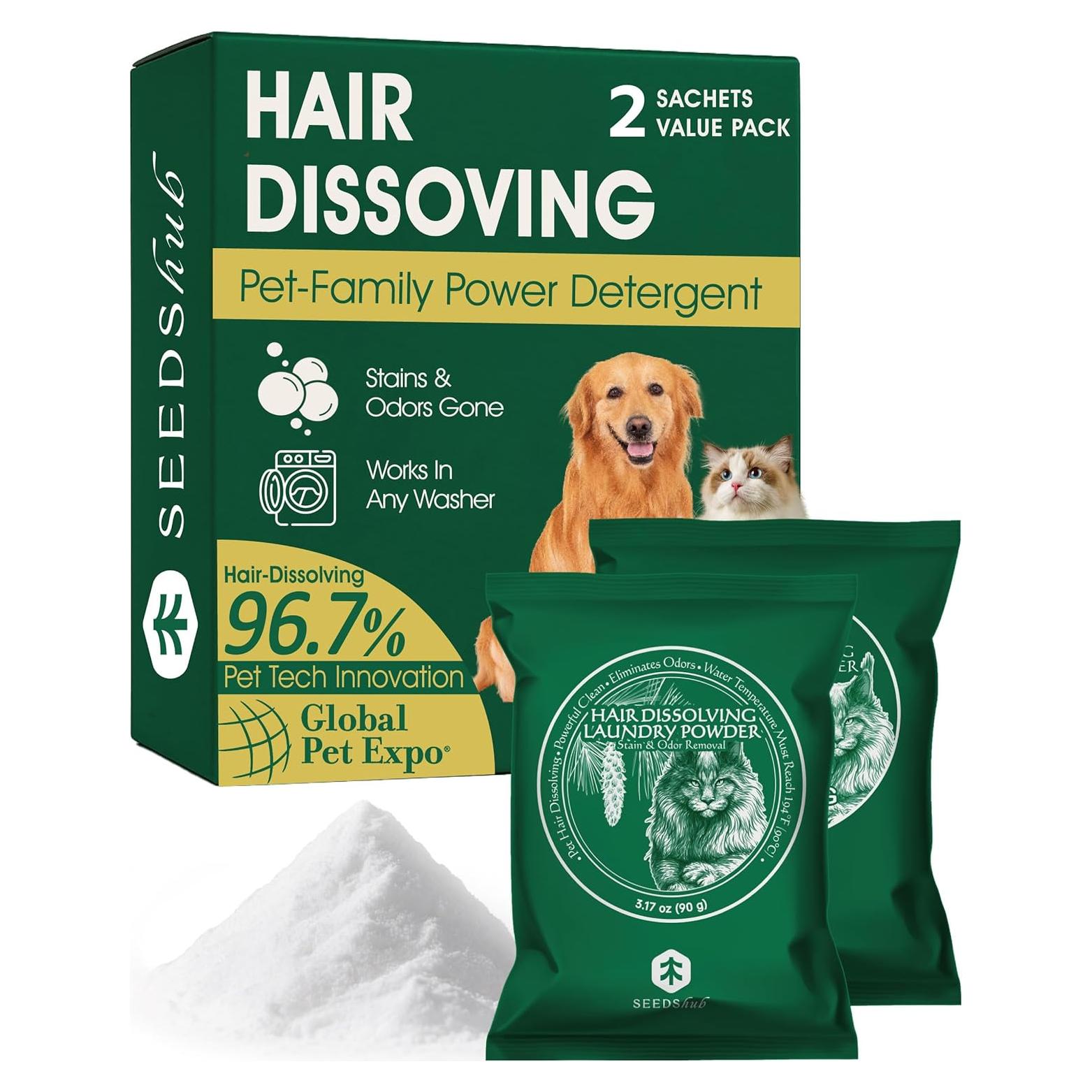 Removedor de Pelo de Mascota Seedshub 90g - 2 Paquetes