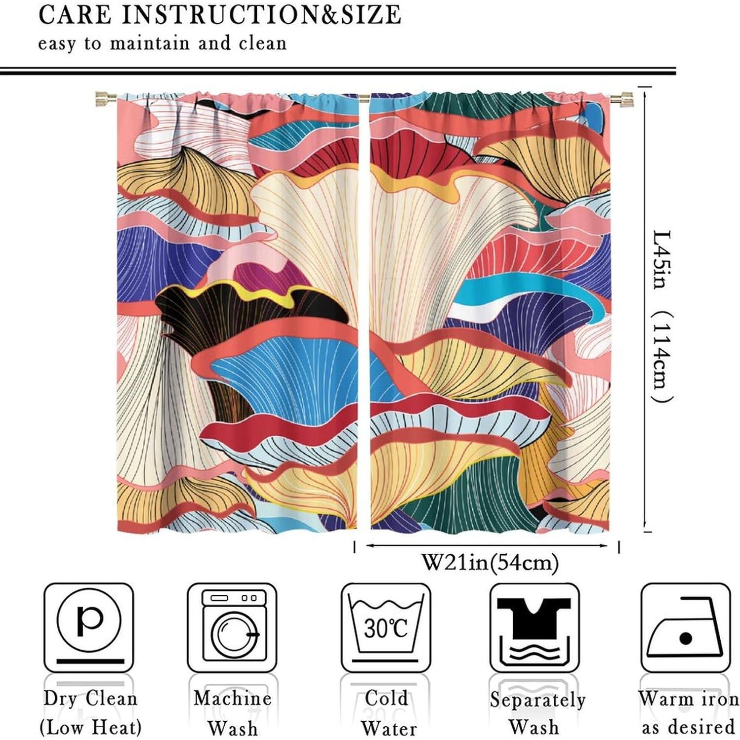 Cortinas Opacas Focusbrite 2 Paneles 107x114cm Colorido