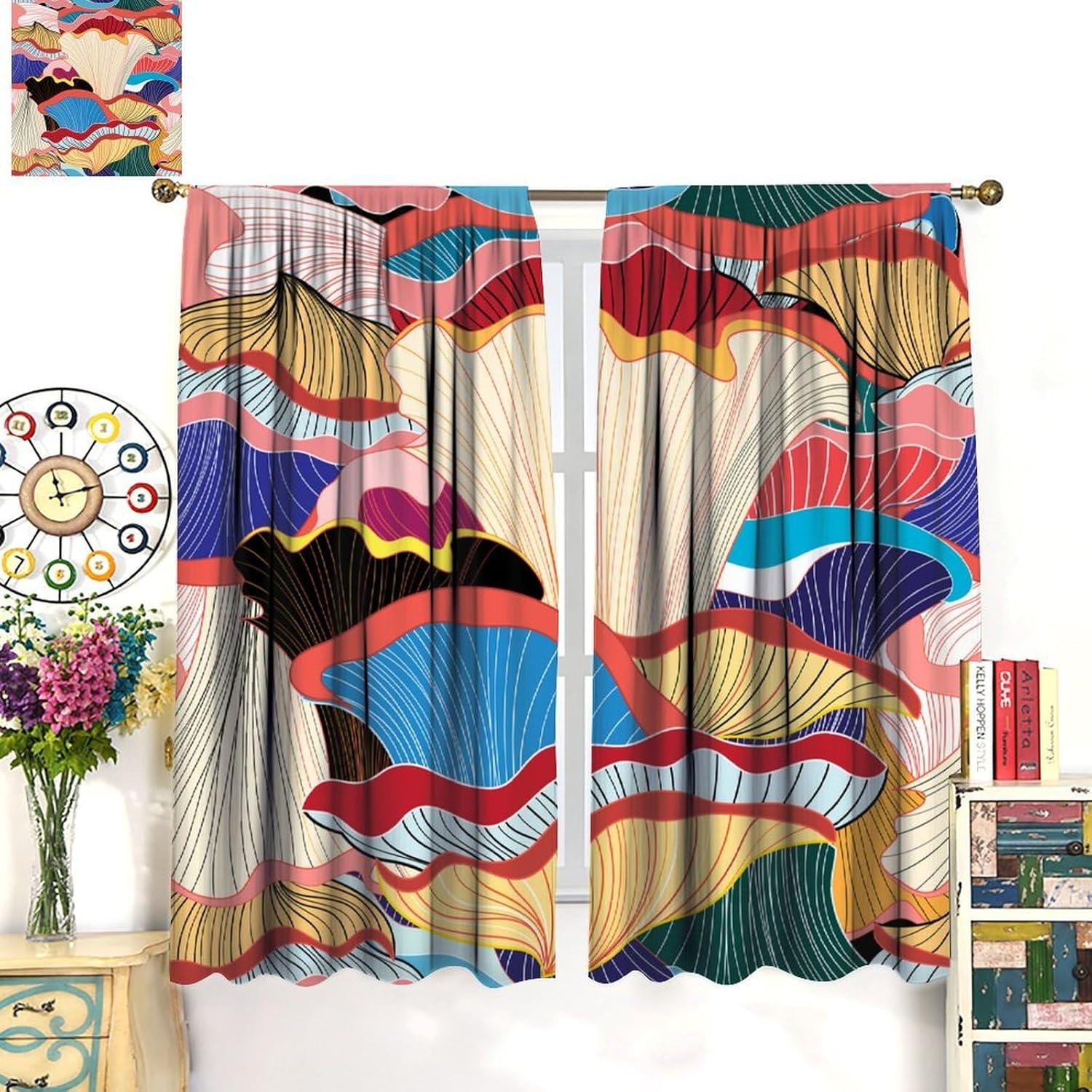 Cortinas Opacas Focusbrite 2 Paneles 107x114cm Colorido