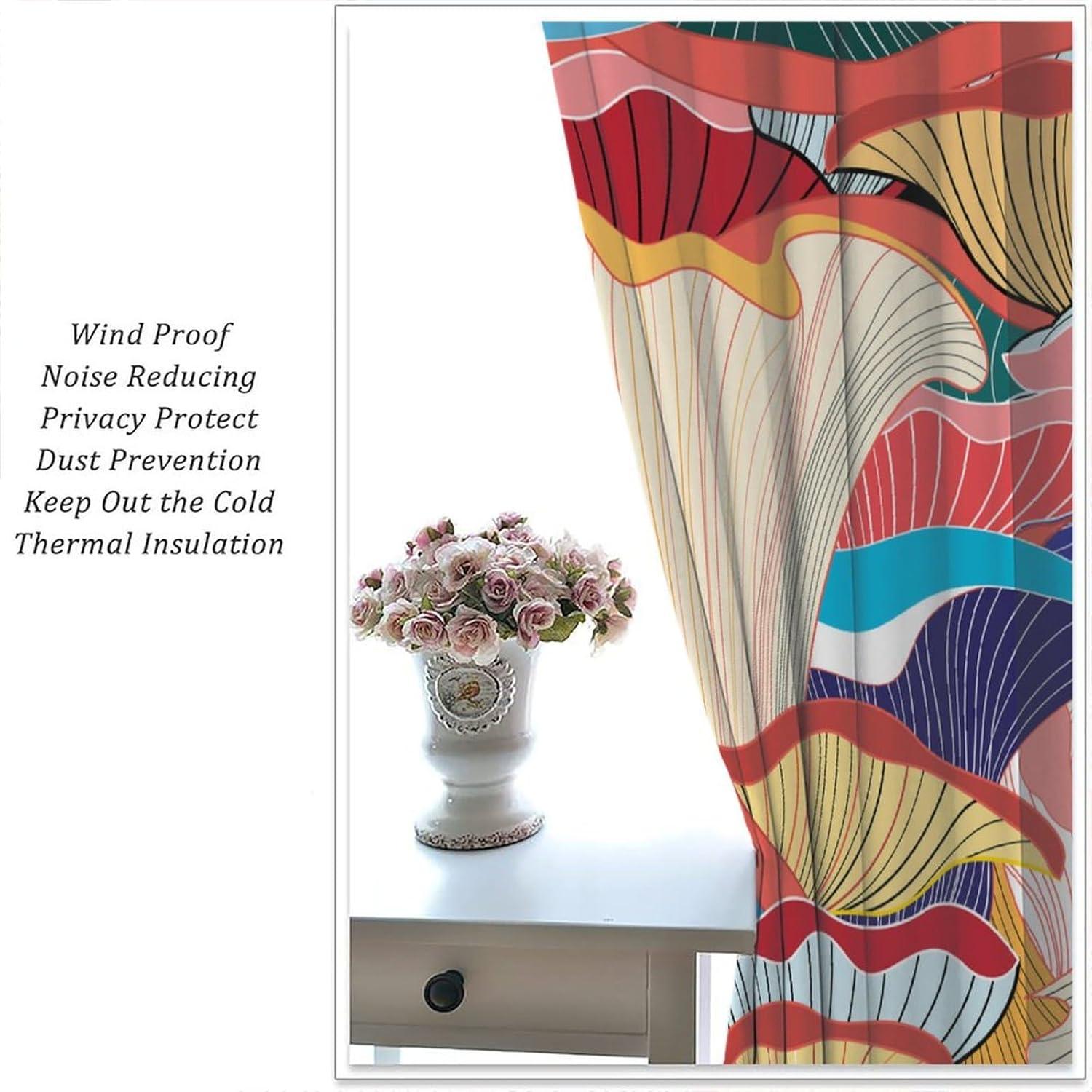 Cortinas Opacas Focusbrite 2 Paneles 107x114cm Colorido