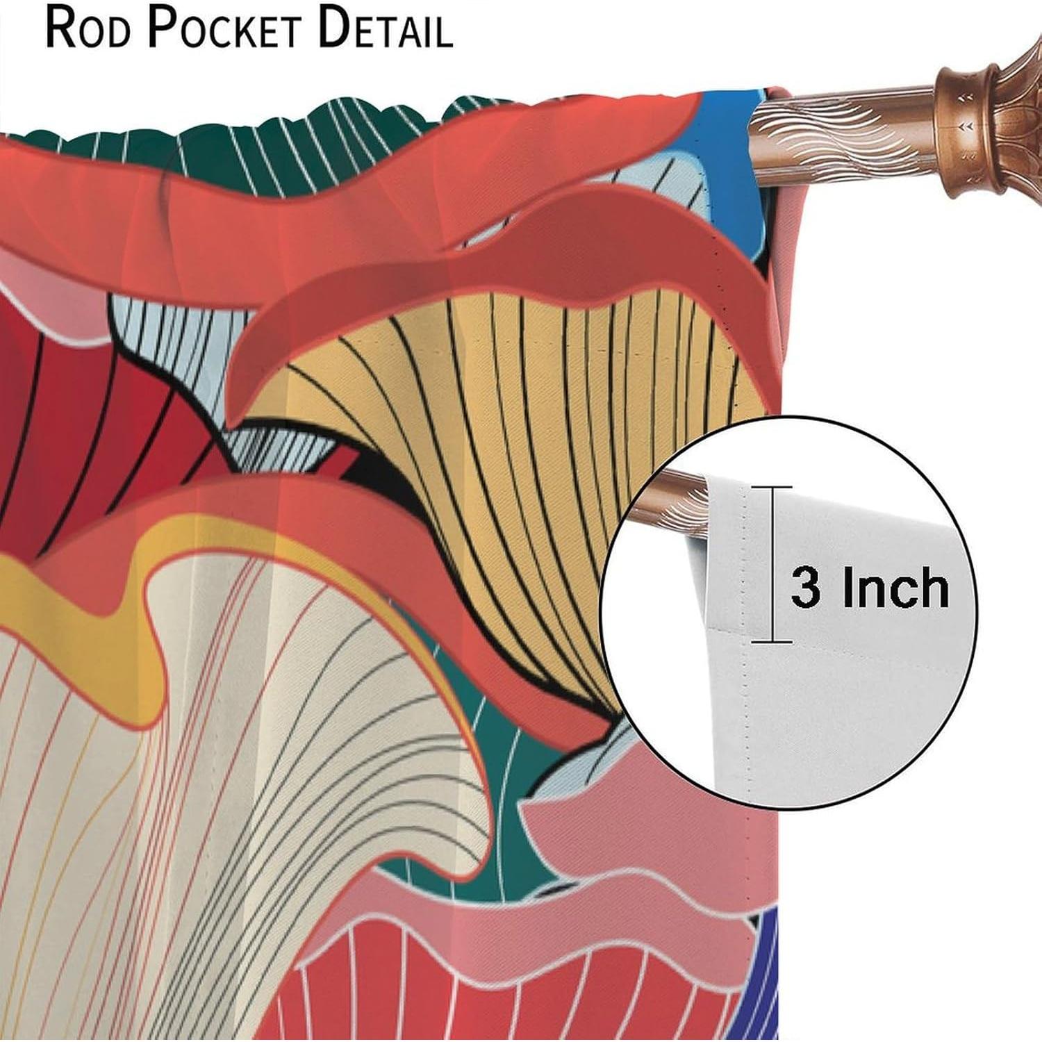 Cortinas Opacas Focusbrite 2 Paneles 107x114cm Colorido