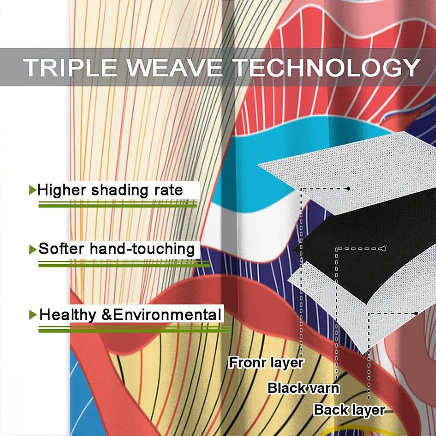 Cortinas Opacas Focusbrite 2 Paneles 107x114cm Colorido