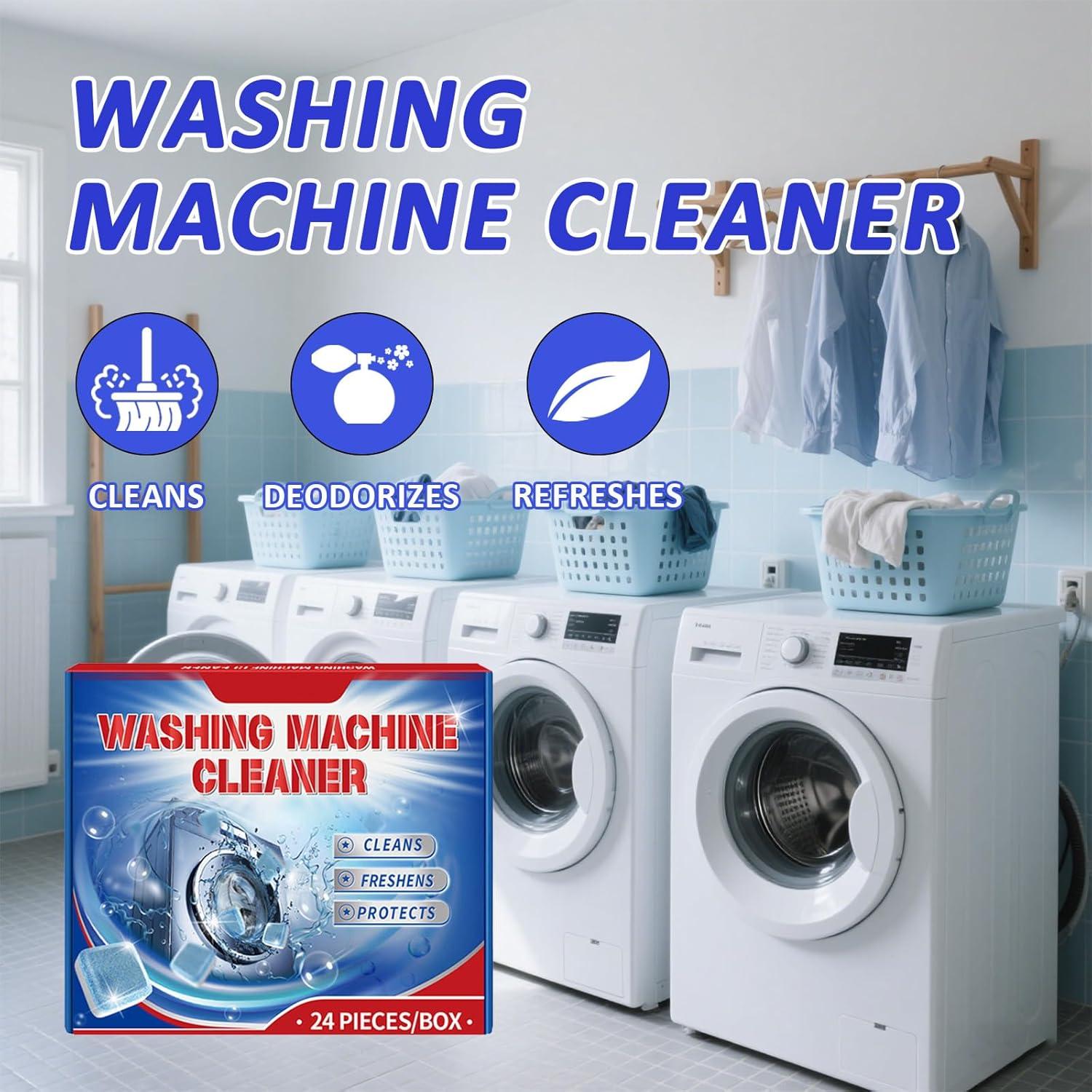 Tabletas Limpiadoras de Lavadora Deyuoau 24 Piezas 408g