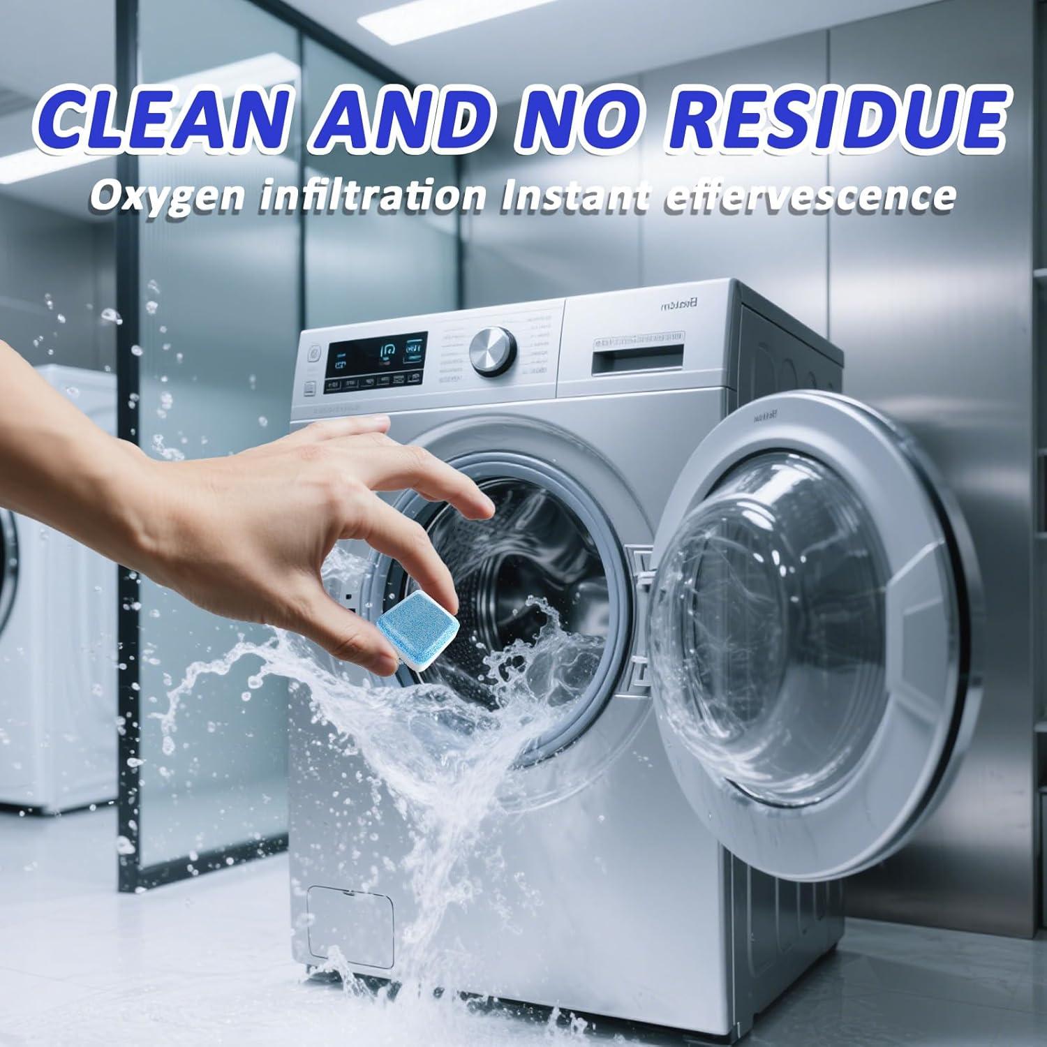 Tabletas Limpiadoras de Lavadora Deyuoau 24 Piezas 408g