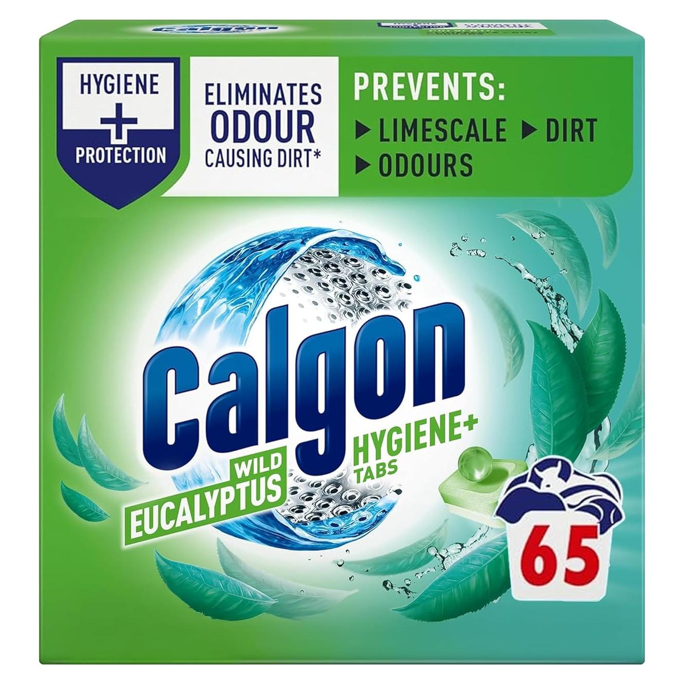 Limpiador de Lavadora Calgon Hygiene Plus 65 Tabletas Sin Fragancia