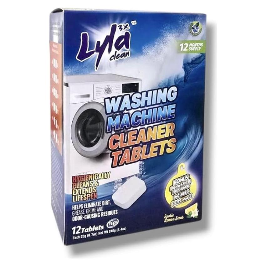 Tabletas Limpiadoras para Lavadoras Lyla 3X - 12 Unidades
