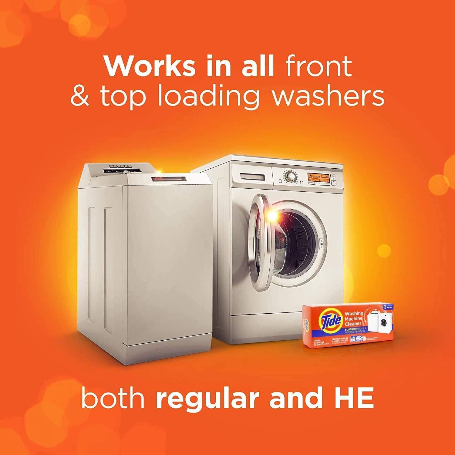 Limpiador de Lavadora Tide, Paquete de 10, Aroma Suave, 0.54 kg