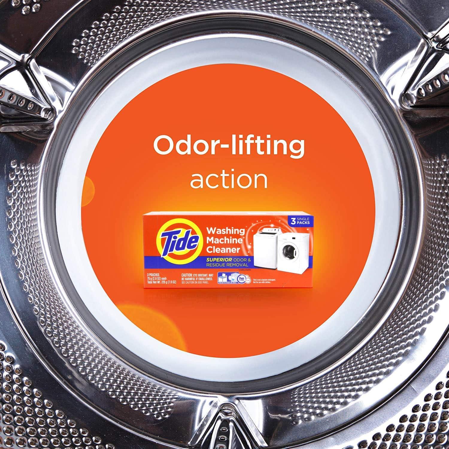 Limpiador de Lavadora Tide, Paquete de 10, Aroma Suave, 0.54 kg