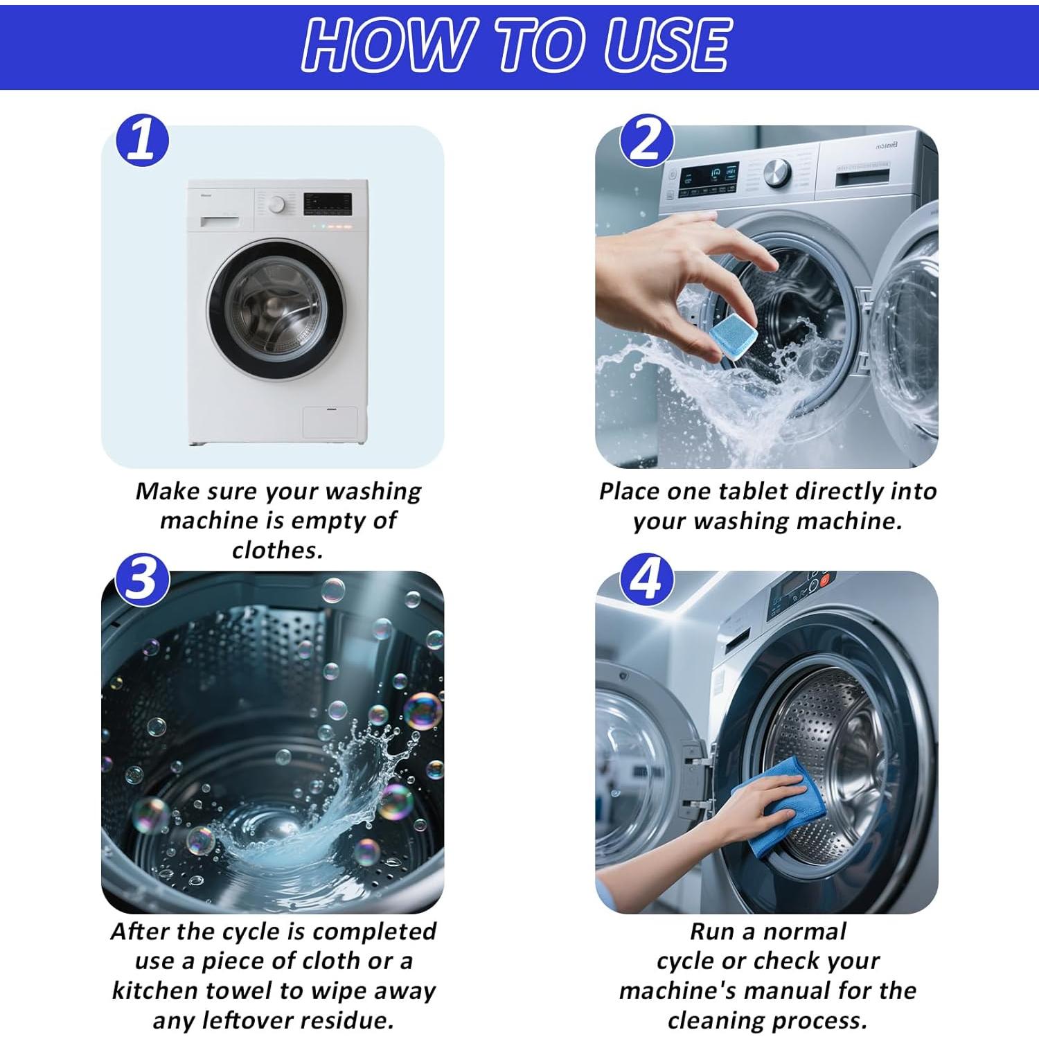 Tabletas Limpiadoras Deyuoau para Lavadora - 12 Piezas