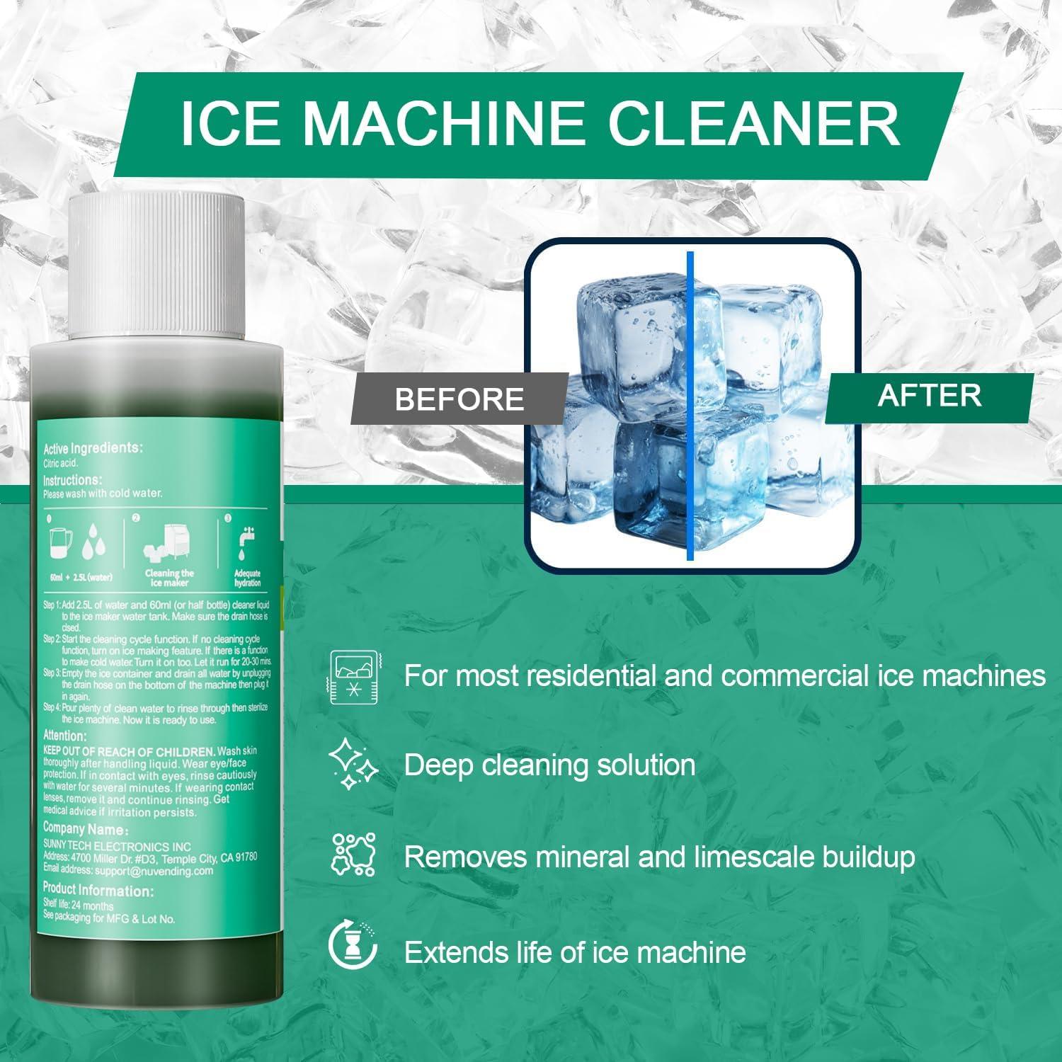 Limpiador Desincrustante NUNET para Máquina de Hielo 3x4oz