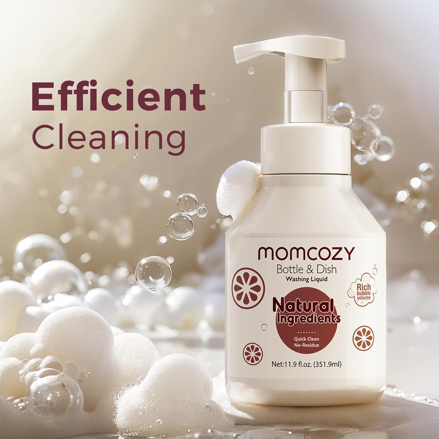 Líquido de Limpieza Momcozy para Cepillos de Botellas 336ml