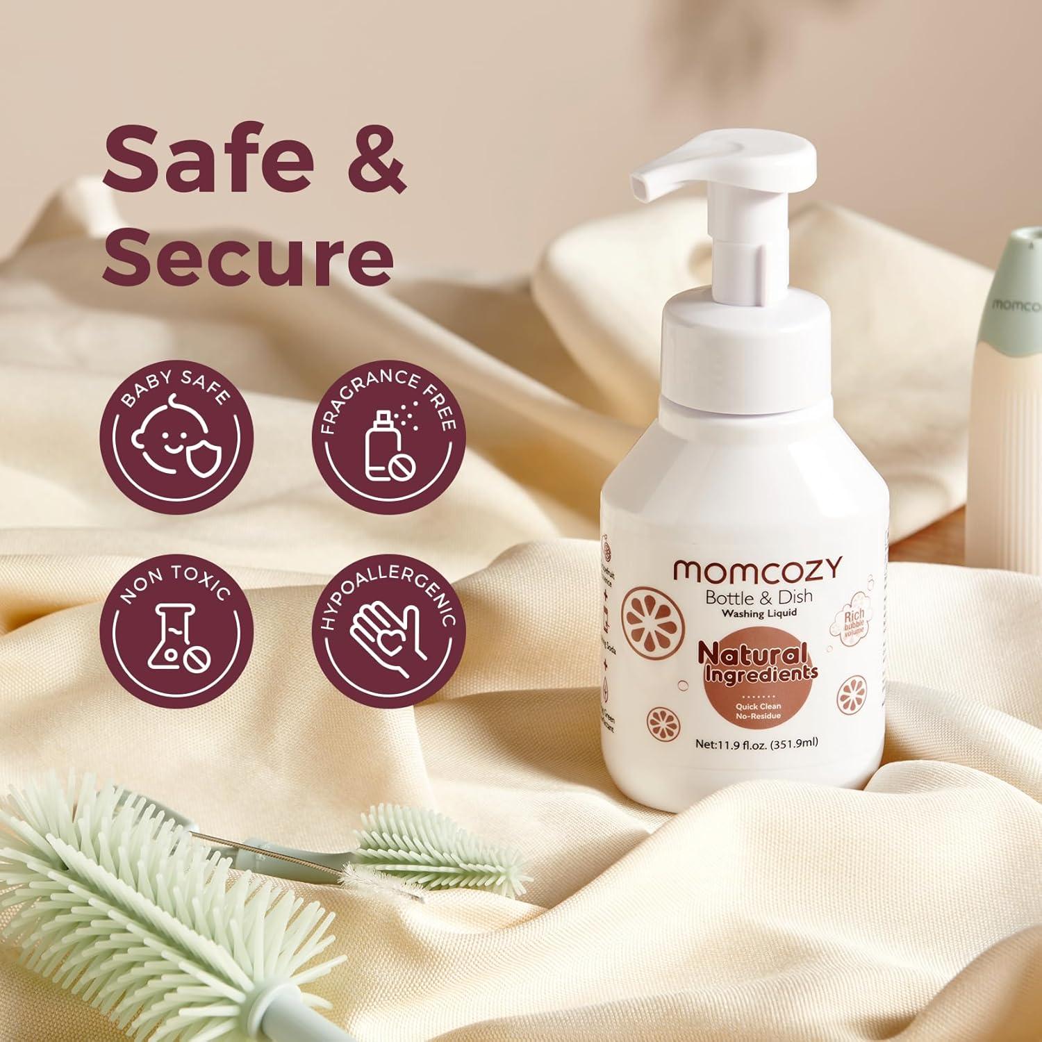 Líquido de Limpieza Momcozy para Cepillos de Botellas 336ml