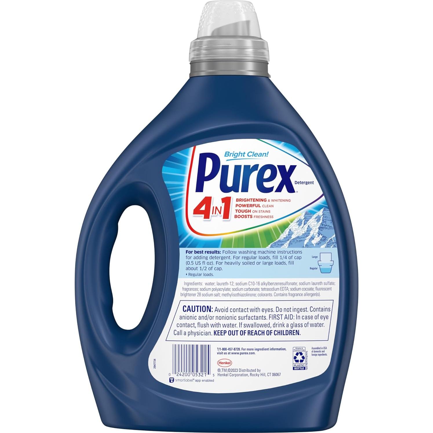 Detergente Líquido Purex 3X Brisa de Montaña 2.4L - 165 Cargas
