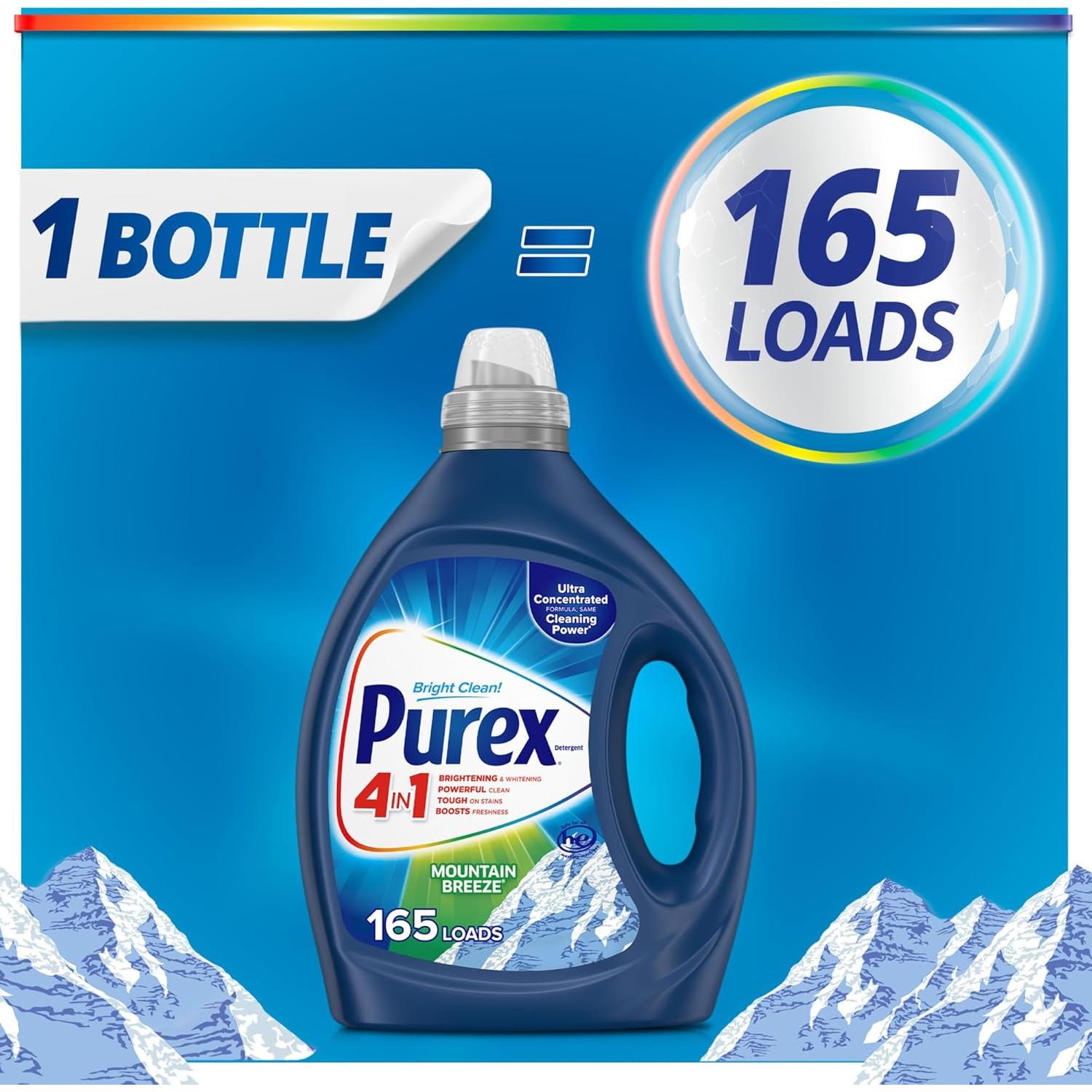 Detergente Líquido Purex 3X Brisa de Montaña 2.4L - 165 Cargas