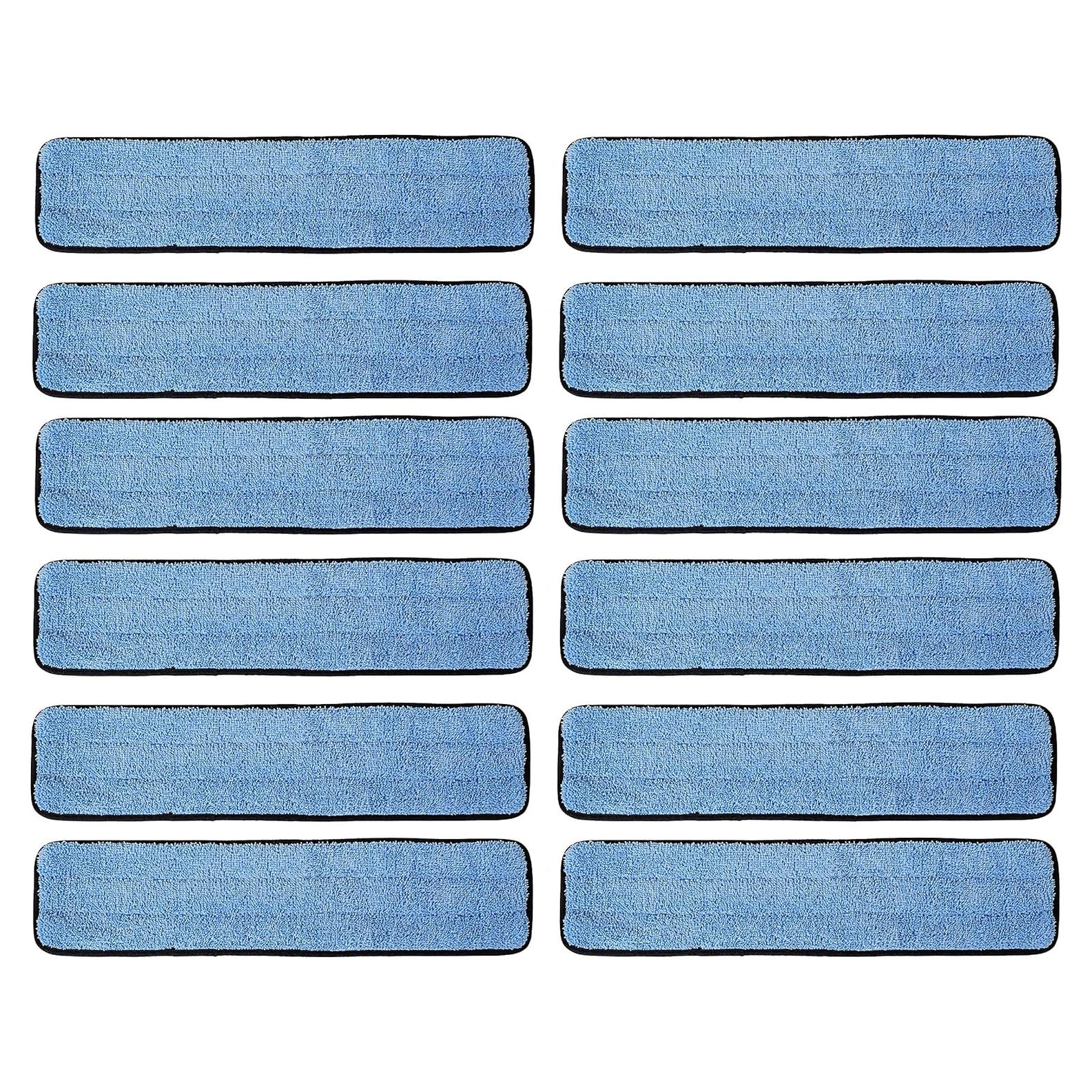 Mopas Húmedas de Microfibra Real Clean 18" (Paquete de 12)