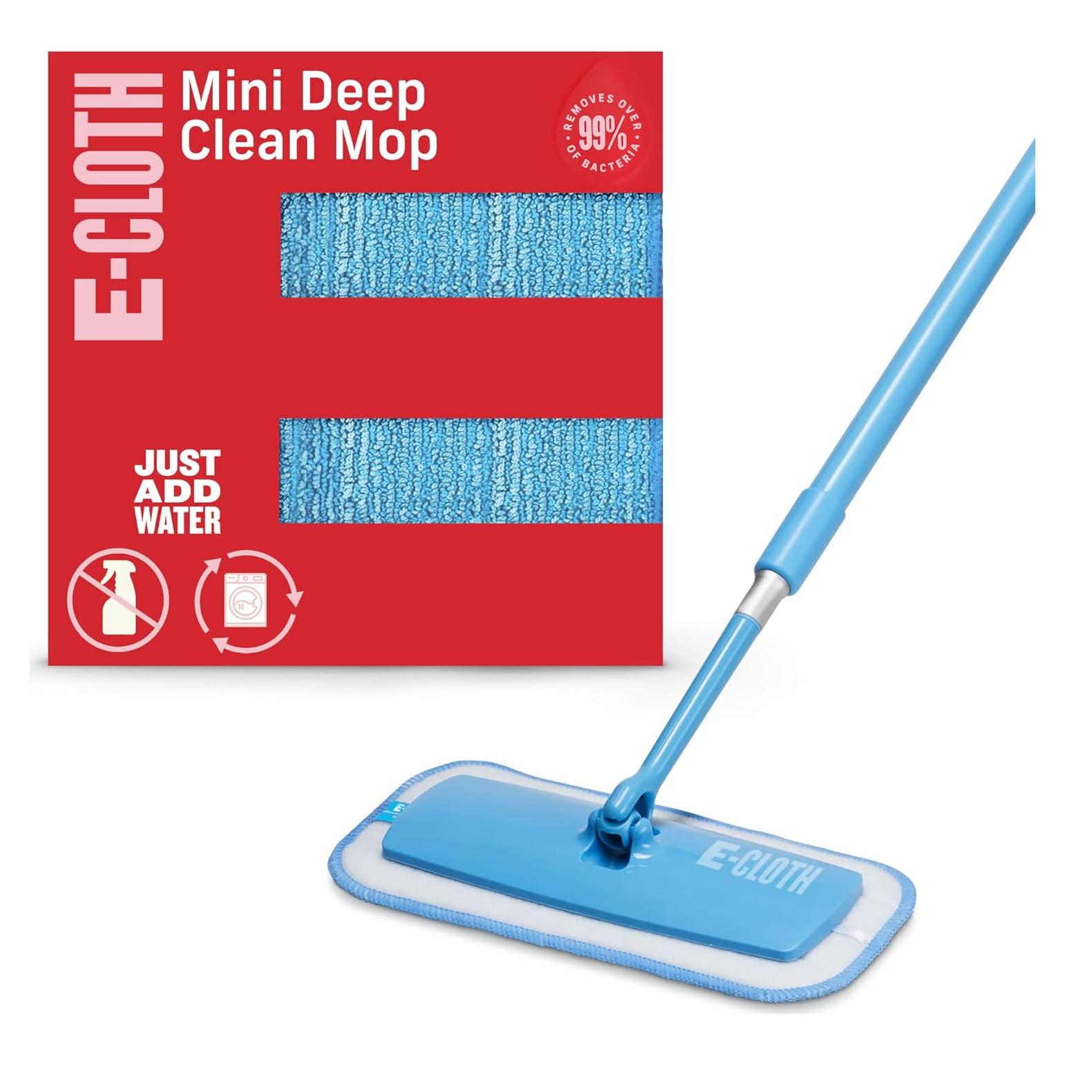 E-Cloth Mini Mop de Limpieza Profunda Microfibra 1.52m
