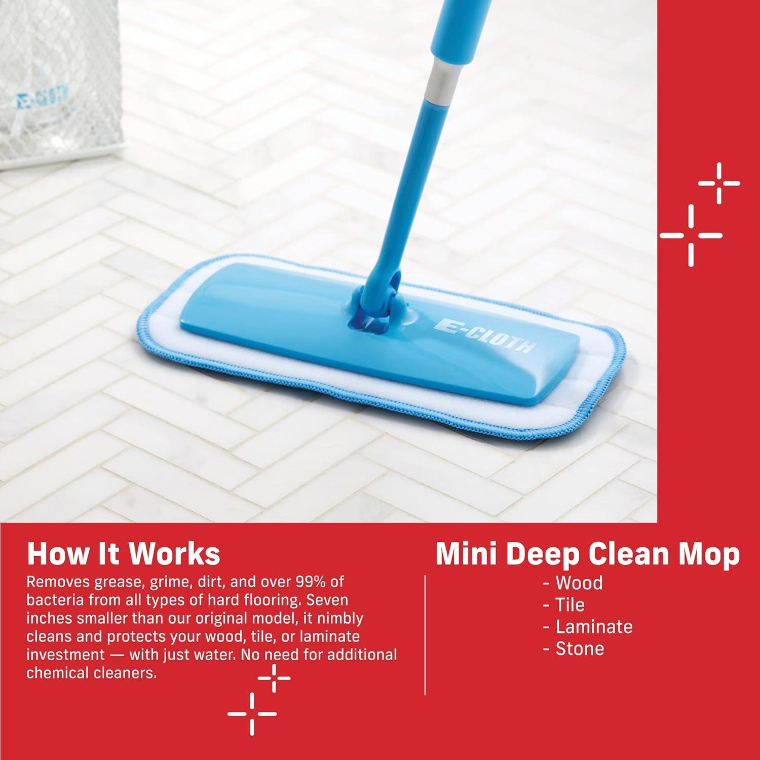 E-Cloth Mini Mop de Limpieza Profunda Microfibra 1.52m