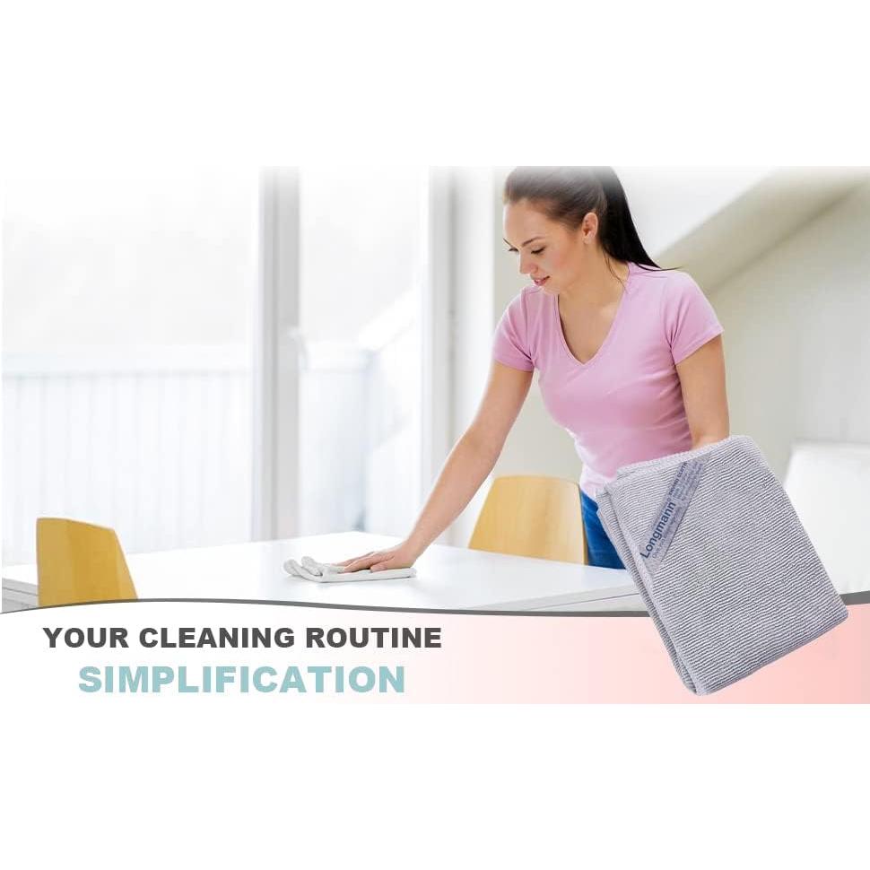 Paño de Limpieza de Ventanas Longmann Microfibra 45x45cm