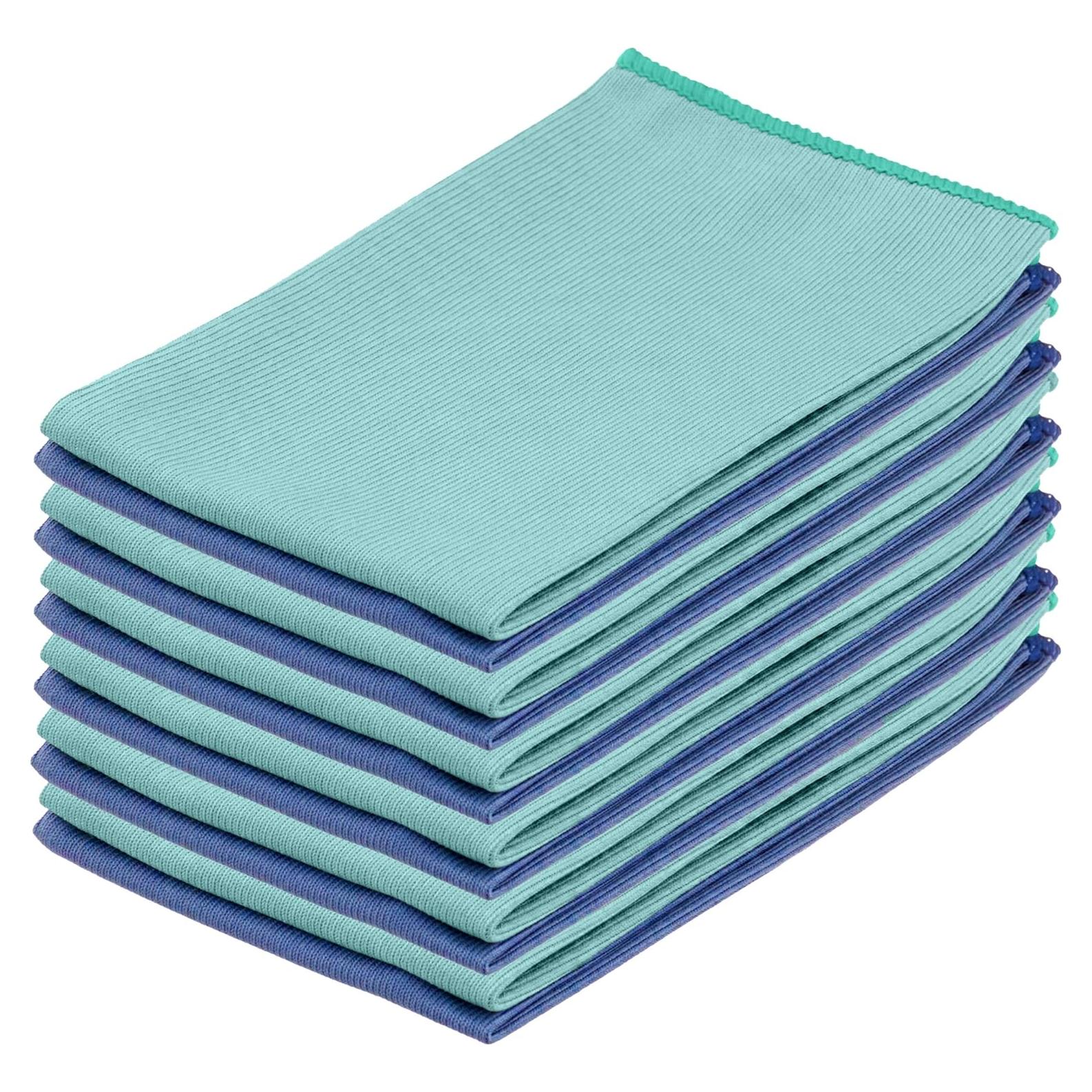 Paño de Microfibra Superio Milagroso 12 Unidades Verde/Azul 40x35 cm