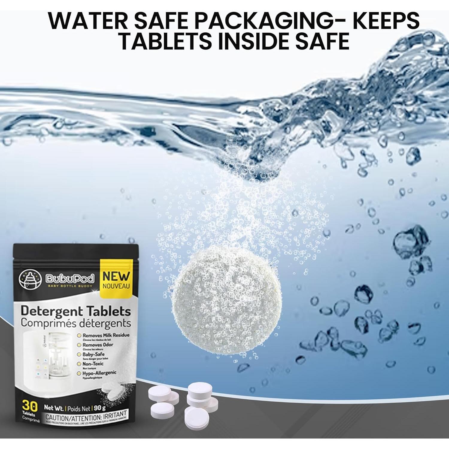 Tabletas de detergente BUBUPOD para biberones - 60 unidades