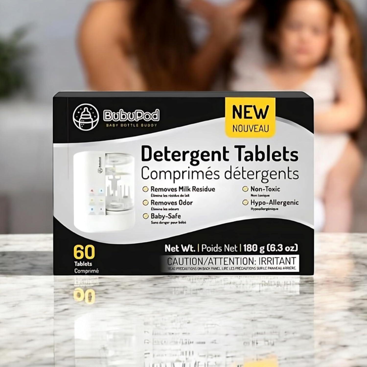 Tabletas de detergente BUBUPOD para biberones - 60 unidades