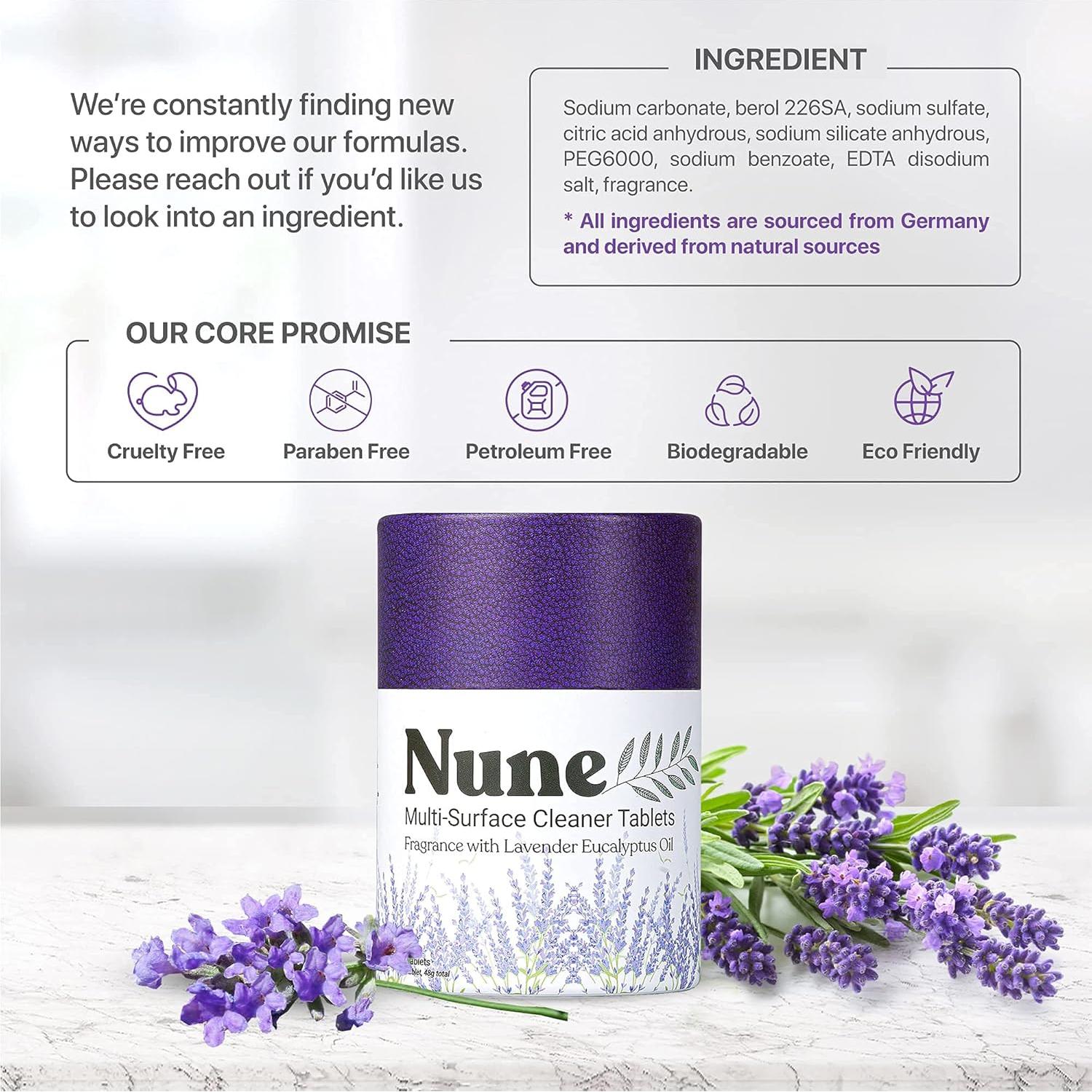 Recargas Limpiador Multiusos Nune - 6 Tabletas Lavanda 4.26L