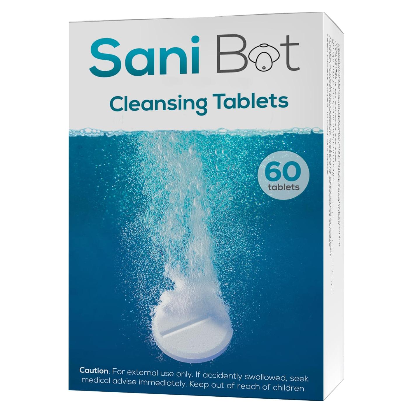 Tabletas Limpiadoras Sani Bot 60 Unidades para Máscaras y Equipos