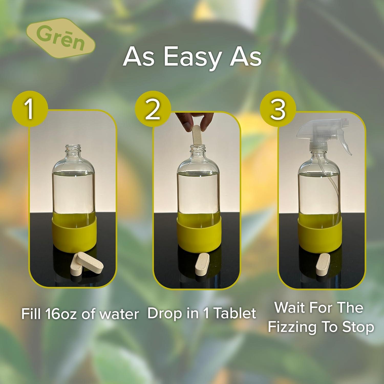 Tabletas de limpieza multi superficie Gren, 5 unidades, ecológicas