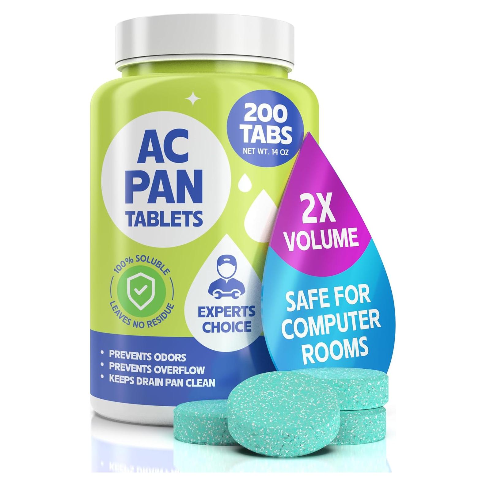 Tabletas Limpiadoras de Drenaje de AC FORTIVO - 200 Unidades