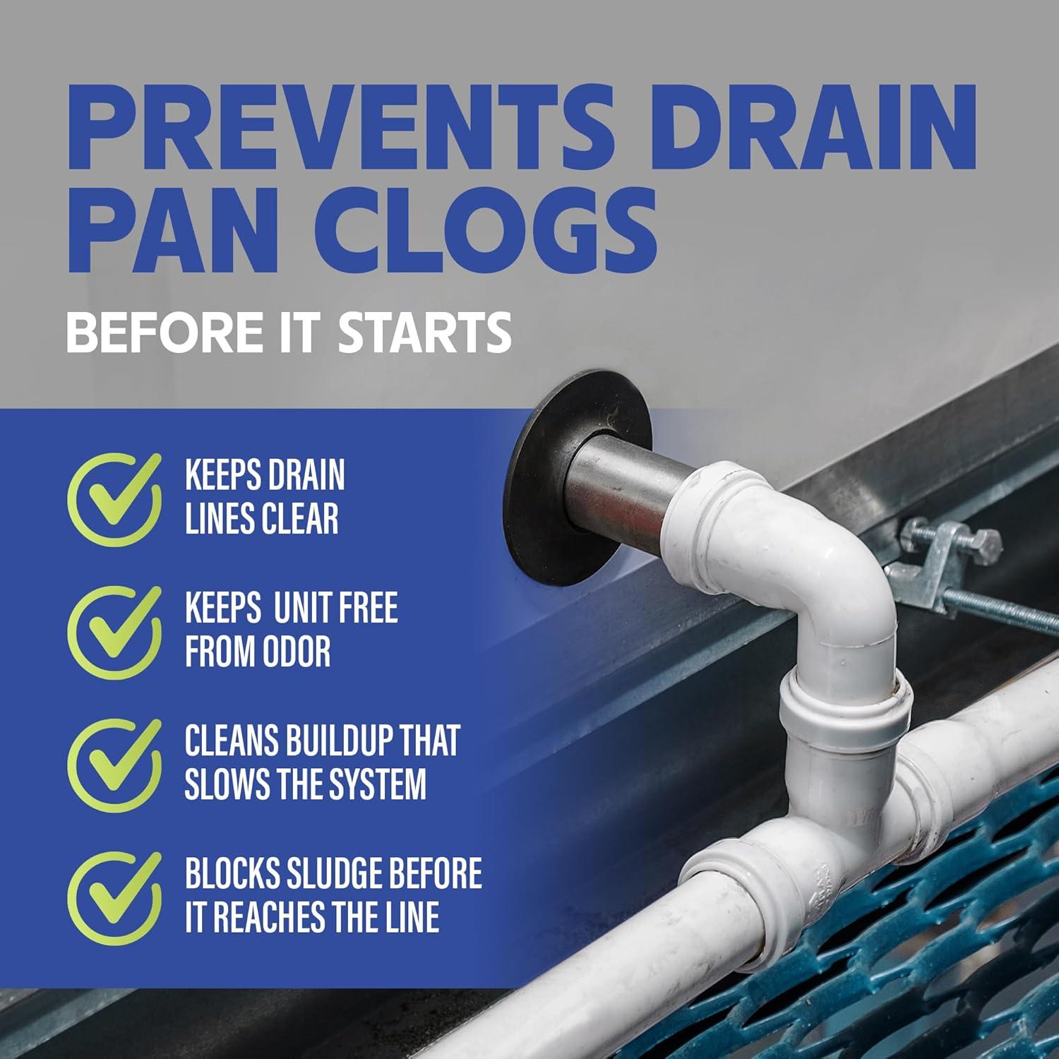 Tabletas Limpiadoras de Drenaje de AC FORTIVO - 200 Unidades