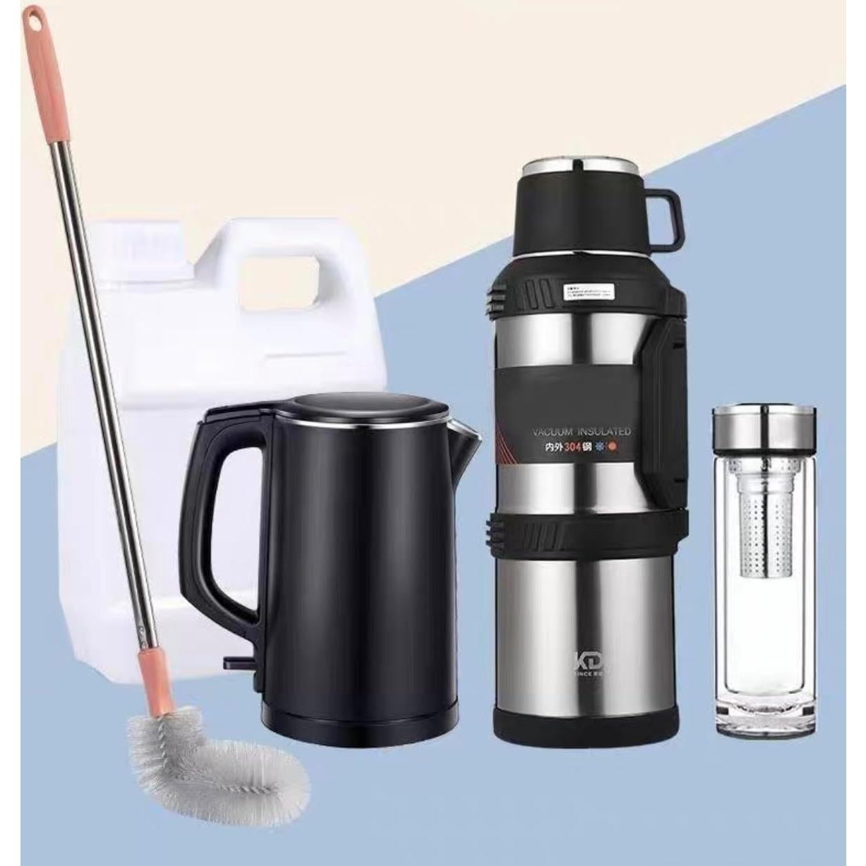 Cepillo de Botella Largo LuFOX 71 cm - 2 Piezas Rosa