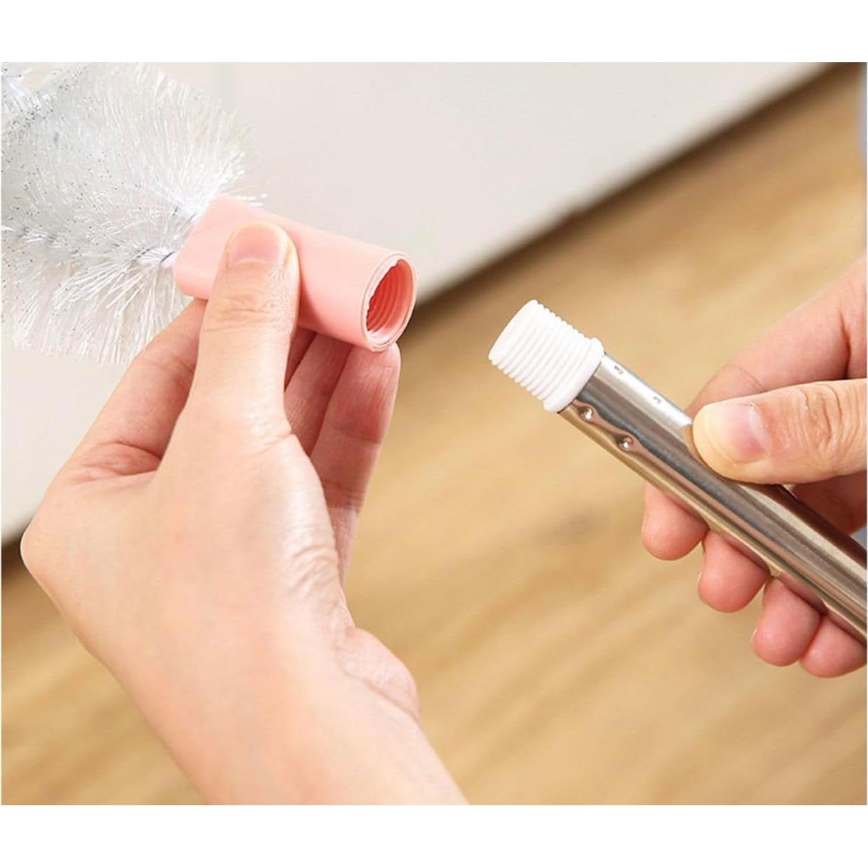 Cepillo de Botella Largo LuFOX 71 cm - 2 Piezas Rosa