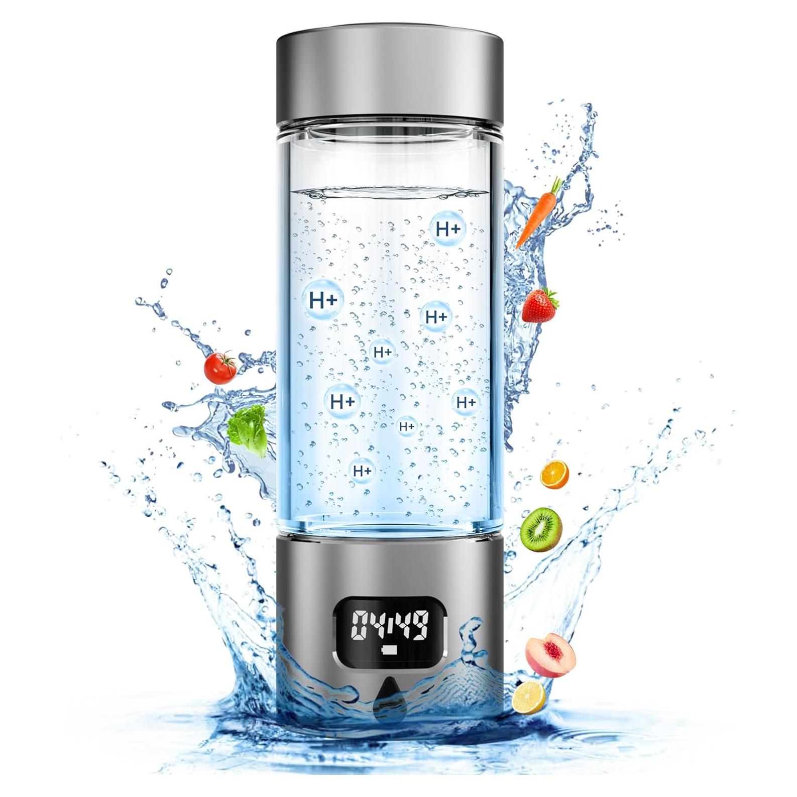 Botella de Agua de Hidrógeno Asgool 340ml Portátil LED